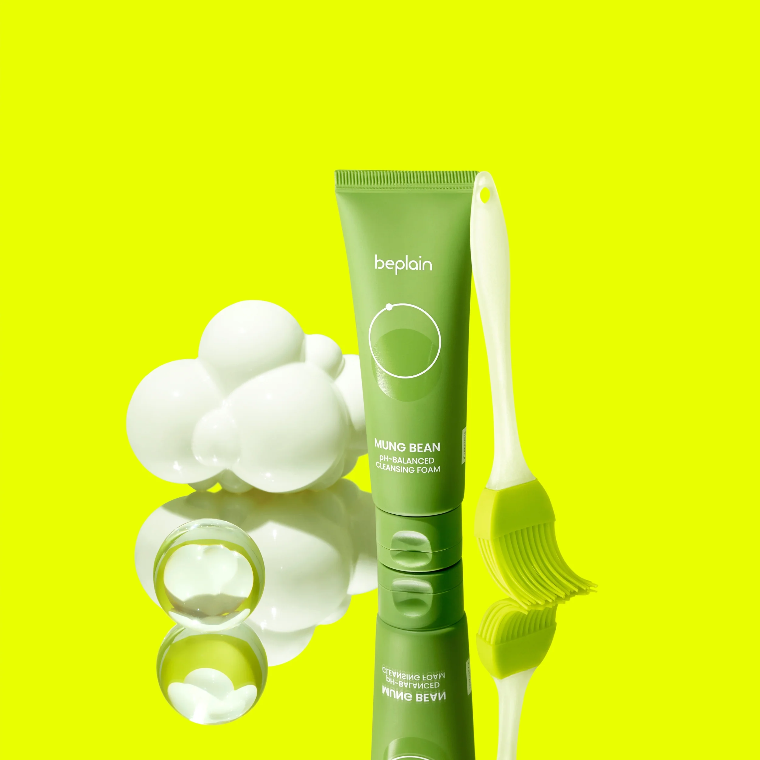 BEPLAIN Mung Bean pH Balanced Cleansing Foam - Image 3